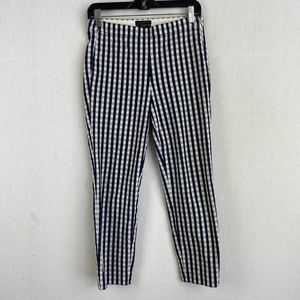 J. CREW Navy Plaid Pant
